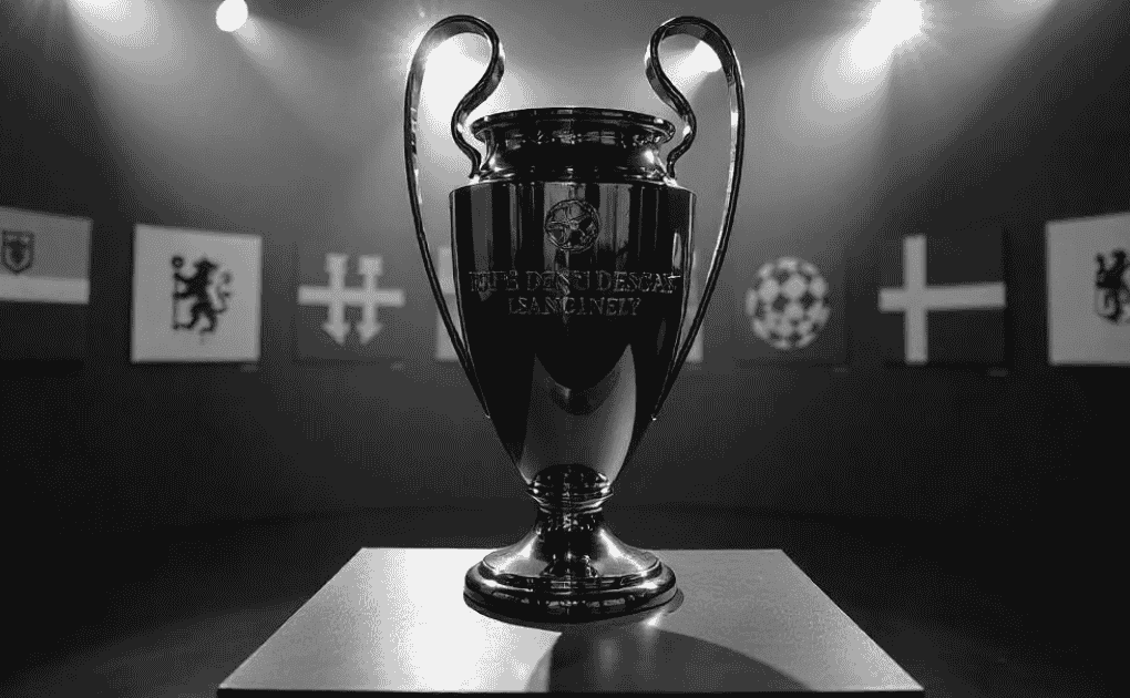 The prestigious UEFA Champions League trophy