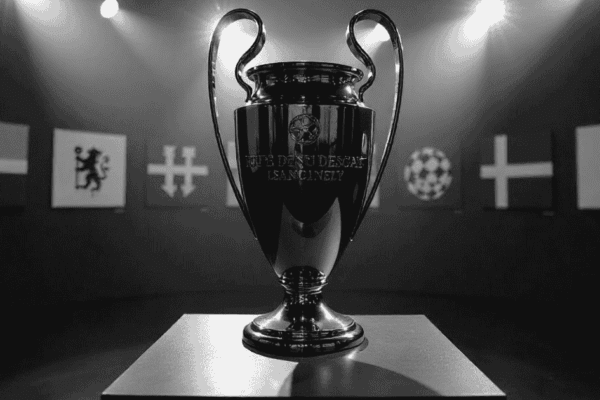 The prestigious UEFA Champions League trophy